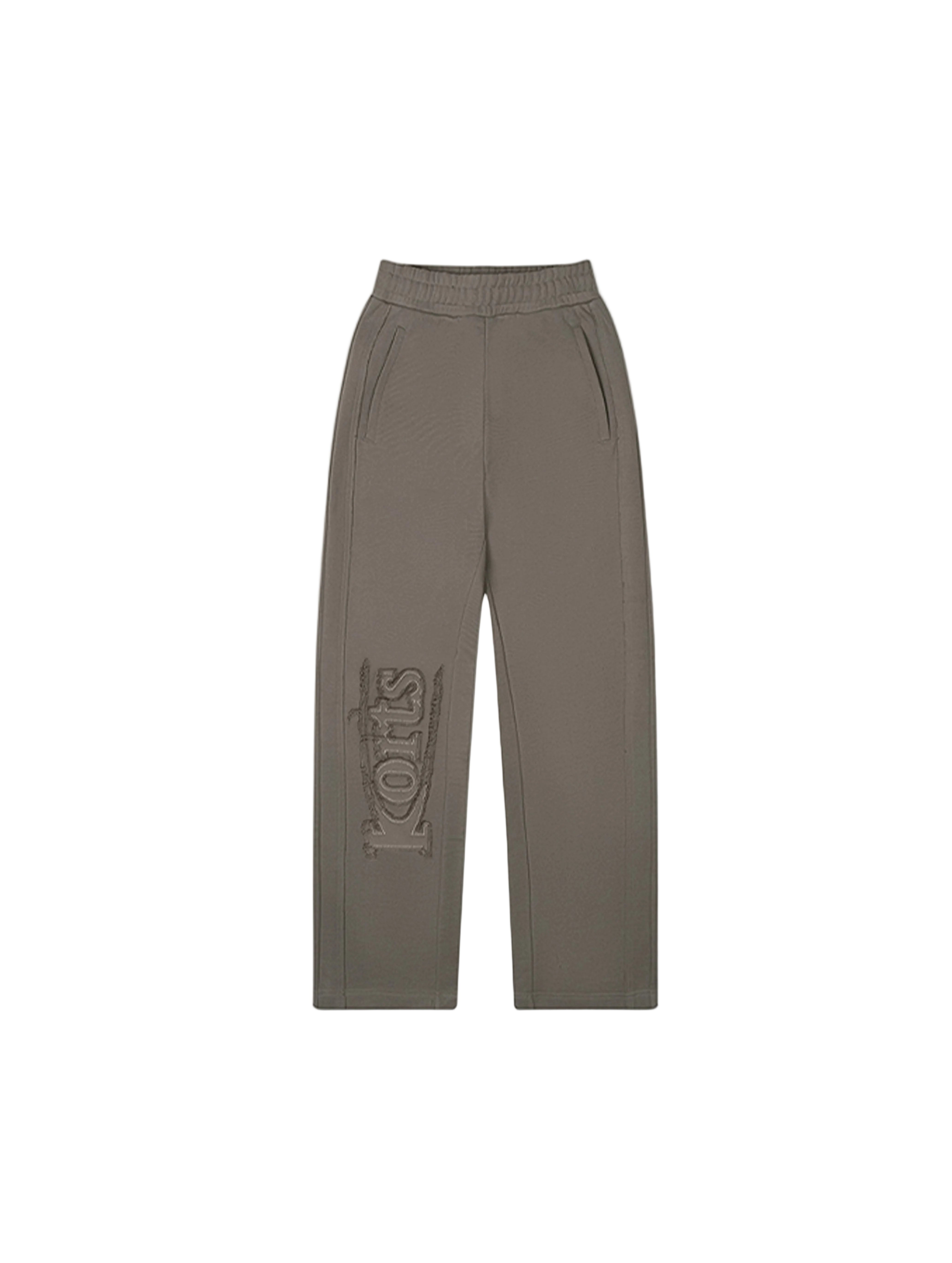 Front view of kortsiide Korts Patchwork Khaki Sweatpants